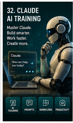 Claude AI Training professional AI education and workflow training graphic