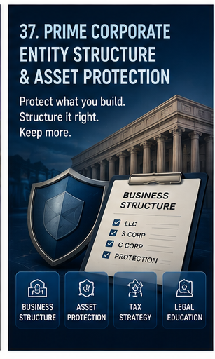 Prime Corporate Services entity structure and asset protection education graphic