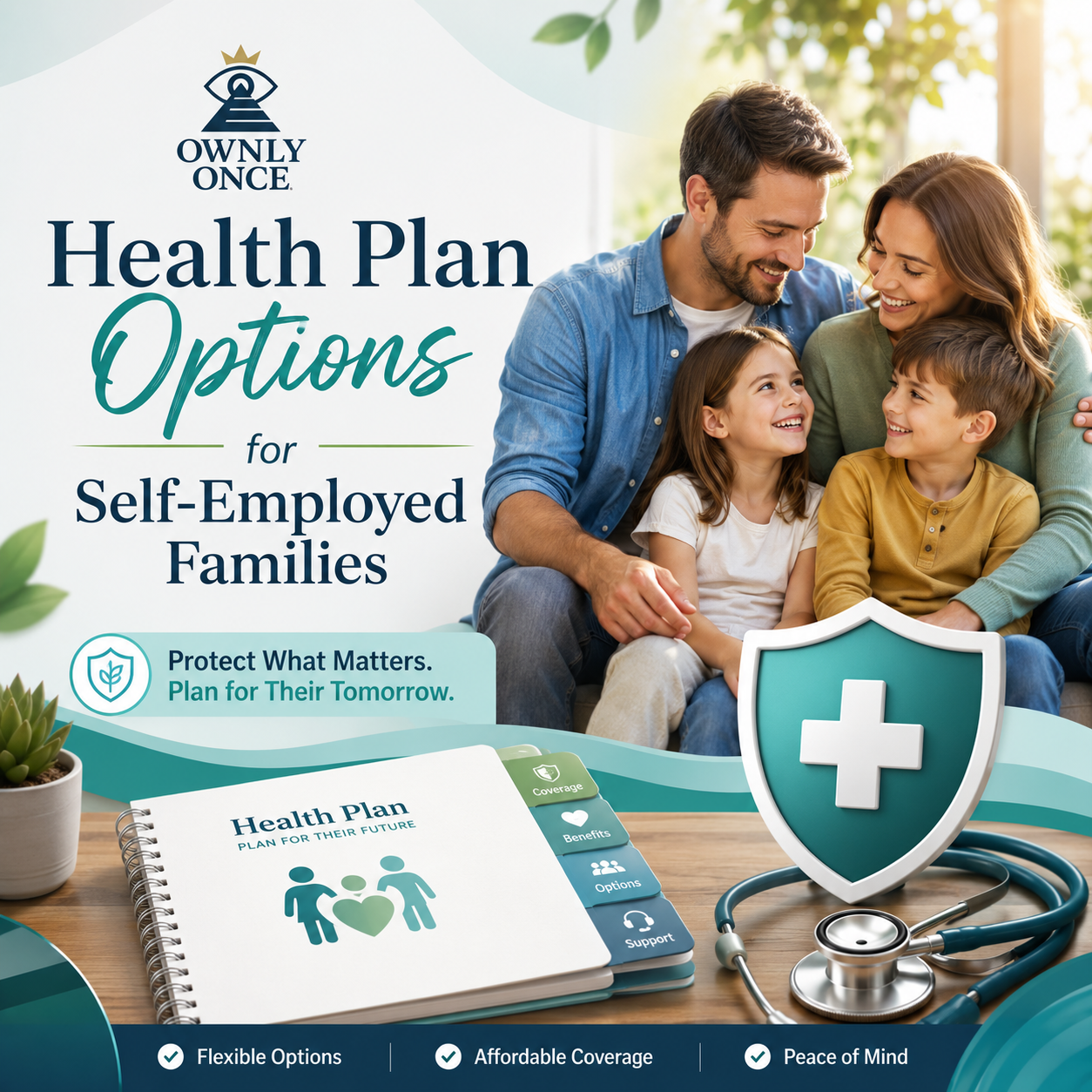 GoMD Health Plan marketplace visual for Health Plan Options for Self-Employed Families
