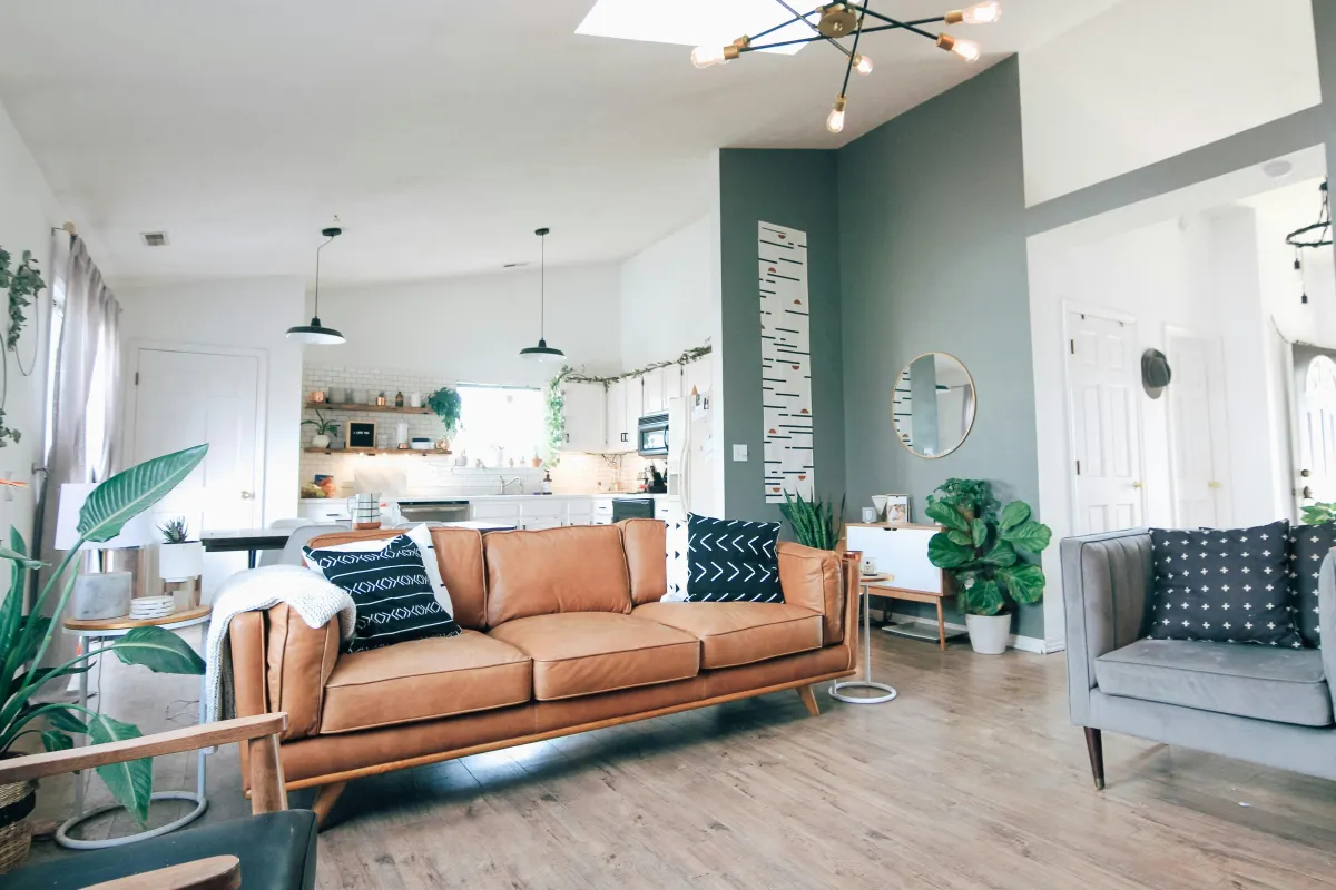 Bright modern living room