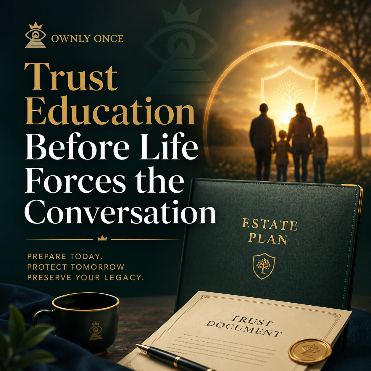 The Trust Is You marketplace visual for Trust Education Before Life Forces the Conversation